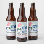OY to the World! Funny Pandemic Holiday Cheer Beer Bottle Label<br><div class="desc">These funny beer bottle labels are designed specially for the pandemic holiday season. The cute design features the planet earth wearing a face mask and Santa hat with the caption OY to the world, and a not reading: Sending holiday cheer despite the year. Appropriate for Christmas or Hanukkah. Great for...</div>