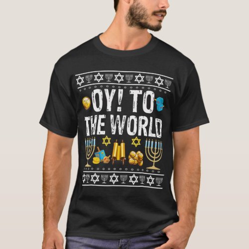 Oy To The World Jewish Gift T_Shirt