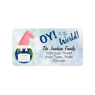 OY to the World Pandemic Holiday Return Address Label