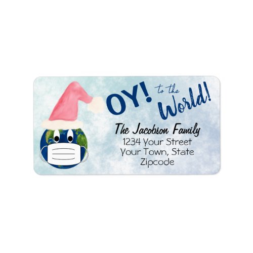 OY to the World Pandemic Holiday Return Address Label