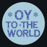 OY to the World Stickers<br><div class="desc">OY to the World Funny and Festive Holiday Humor Stickers</div>