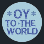 OY to the World Stickers<br><div class="desc">OY to the World Funny and Festive Holiday Humor Stickers</div>