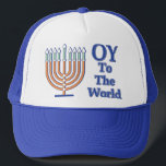 Oy-To-The-World Trucker Hat<br><div class="desc">OY to the World - Happy Hanukkah</div>