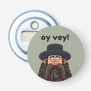 OY VEY! Funny RABBI Peronalized Bottle Opener