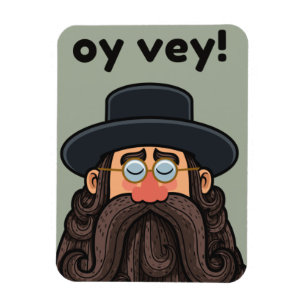 OY VEY! Funny RABBI Peronalized Magnet