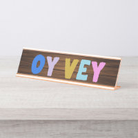 Oy Vey Funny Yiddish Expression Cute Colorful