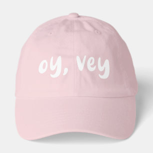Oy, Vey Yiddish Saying Simple Typography Graphic Hat