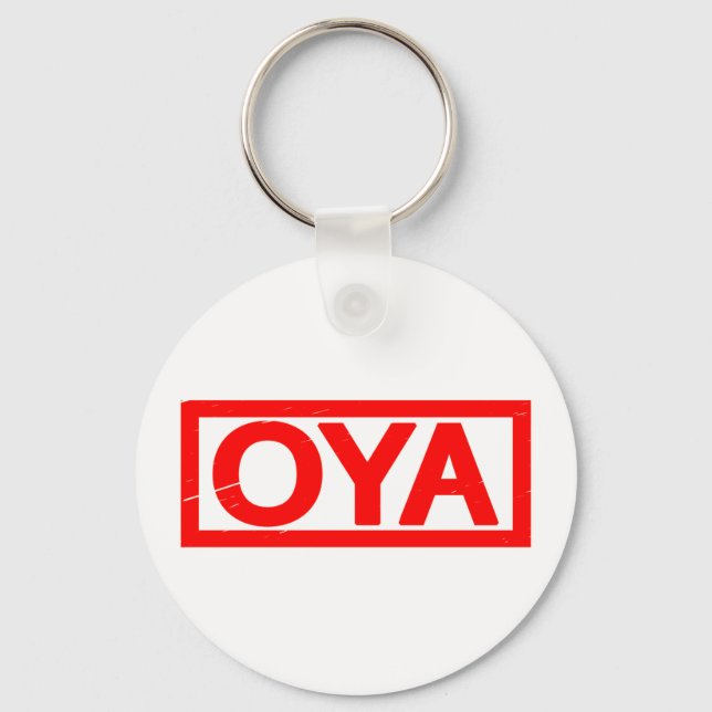 Oya Stamp Keychain (Front)