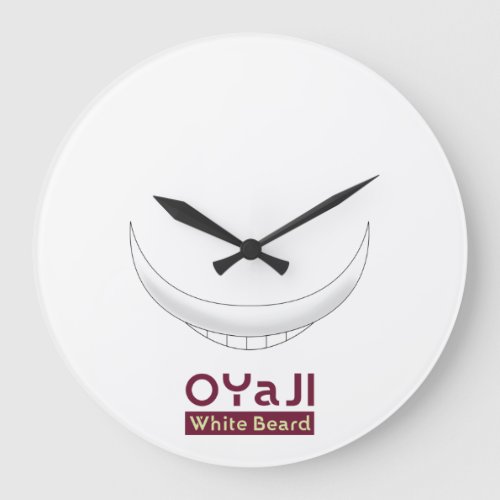 oyaji white beard large clock