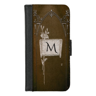 Oynrhea Old Book Style Monogram Cool Vintage iPhone 8/7 Wallet Case