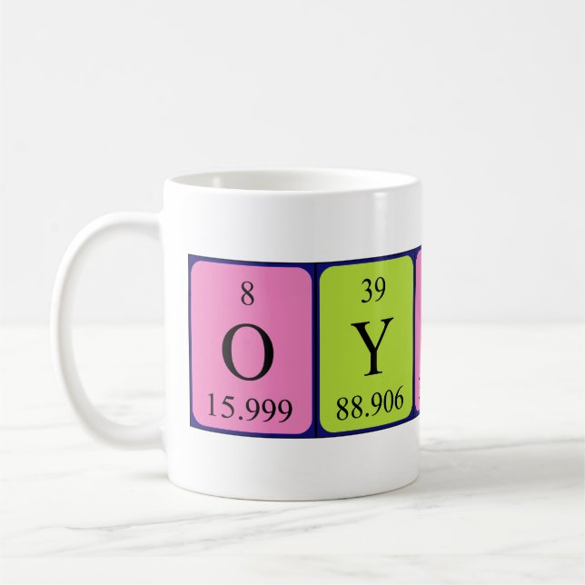 Øystein periodic table name mug (Left)
