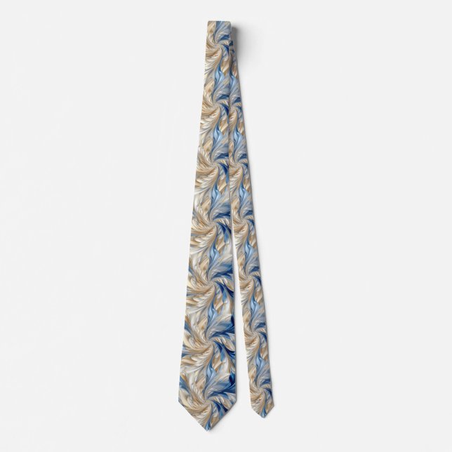 Oyster & Blue  Neck Tie (Front)