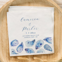 Oyster Blue Watercolor Wedding