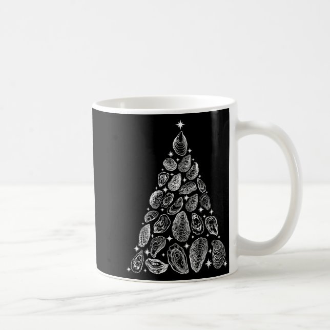 Oyster Christmas Tree Seafood Shellfish Holiday Be Coffee Mug (Right)