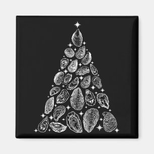 Oyster Christmas Tree Seafood Shellfish Holiday Be Magnet