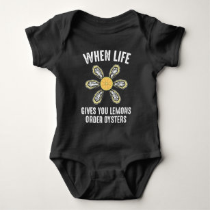 Oyster Eating - Sea Food Gourmet Baby Bodysuit