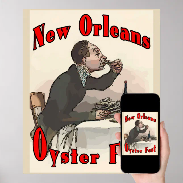 Oyster Festival, New Orleans, LA Poster Zazzle