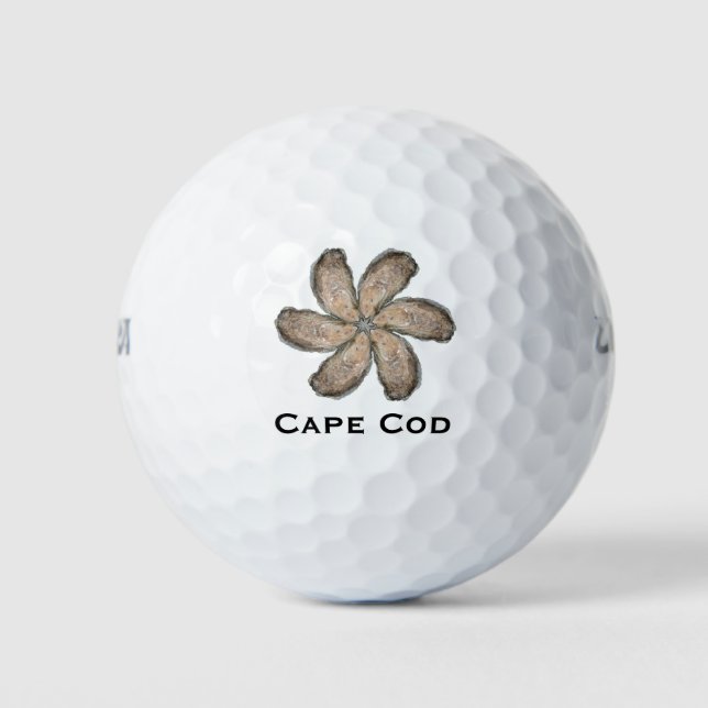 Oyster Flower Golf Ball - Design D (Front)