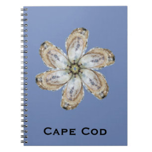 Oyster Flower Notebook - Design A Blue