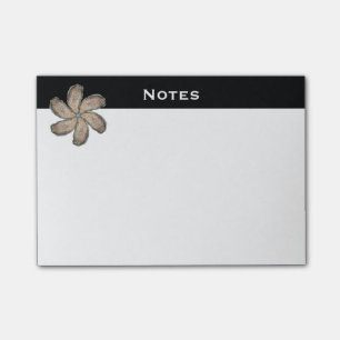 Oyster Flower Post-It Notes - Design D