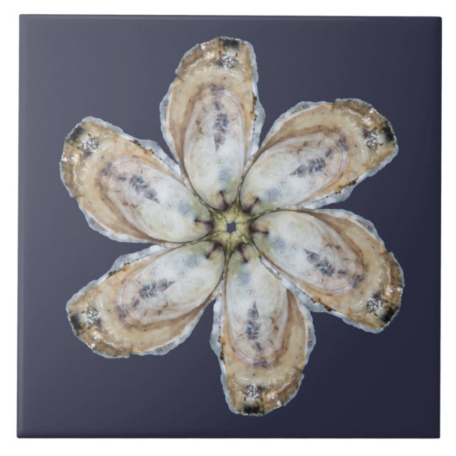 Oyster Flower Tile - Design A (Front)