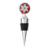 Oyster Flower Wine Stopper - Designs A & C Red (Front)