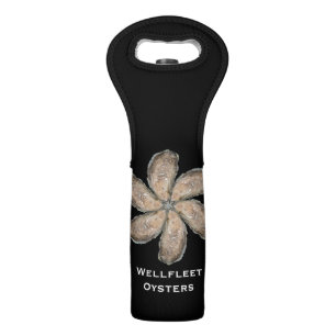 Oyster Flower Wine Tote - Design D