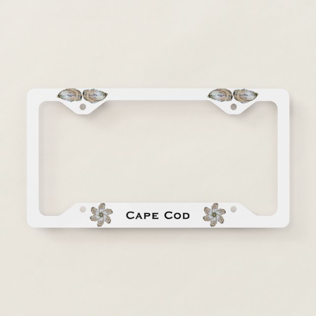 Oyster License Plate Holder Frame (Front)