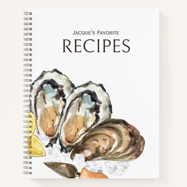 Oyster Love Recipe Journal (Front)