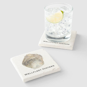 Oyster Marble Coaster - Design B