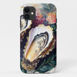 Oyster Oil Painting Floral Art iPhone 11 Case