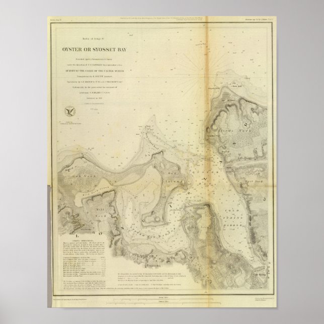 Oyster or Syosset Bay Poster (Front)