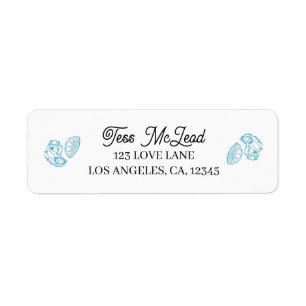 Oyster Party Return Address Labels