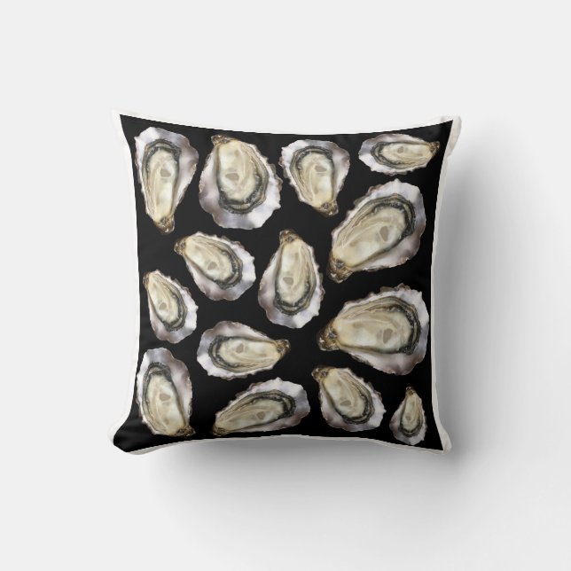 Oyster pattern  throw pillow (Front)