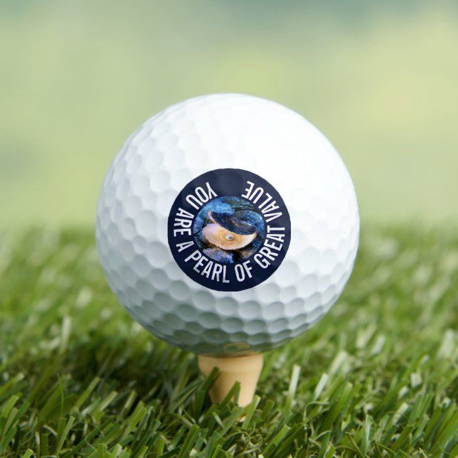 OYSTER Pearl of Great Value Custom Christian Golf Balls (Insitu Tee)