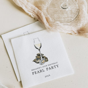 Oyster Pearl Party Napkins