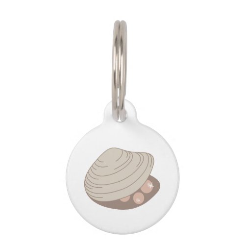 Oyster Pearls Pet ID Tag