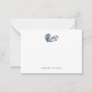 Oyster Personalized Stationary Note Card