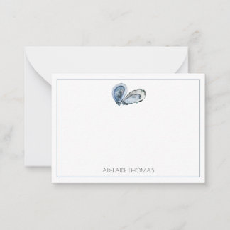 Oyster Personalized Stationary Note Card