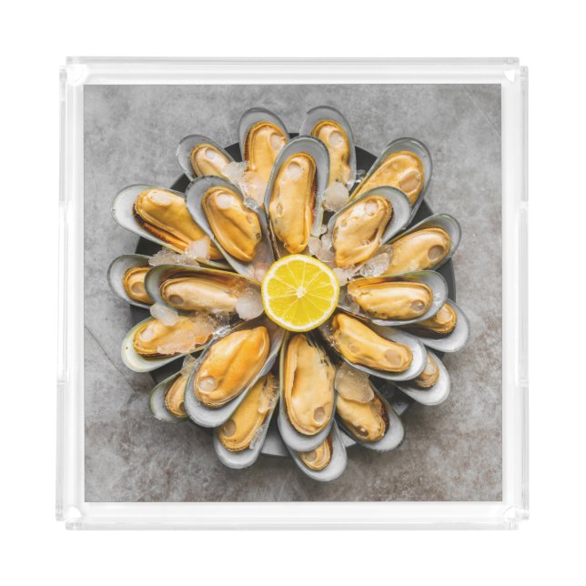 Oyster Platter Acrylic Tray (Front)