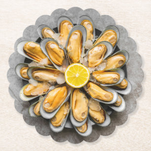 Oyster Platter Paper Coaster