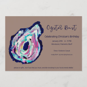 Oyster Roast Birthday Invitation