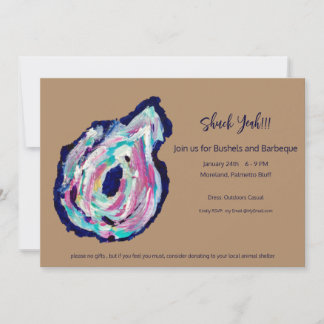 Oyster Roast Bushels & BBQ Invitation - Shuck Yeah
