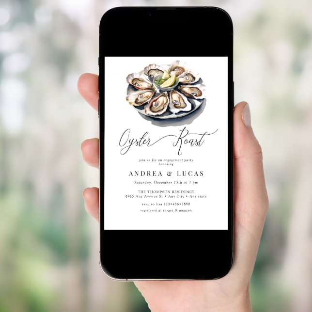 Oyster Roast | Engagement Party Invitations (Front Digital)