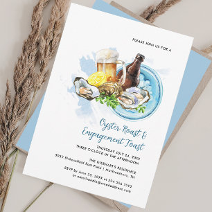 Oyster Roast Engagement Toast Seafood Party Invitation