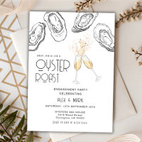 Oyster Roast Hand Draw Champagne Engagement Party