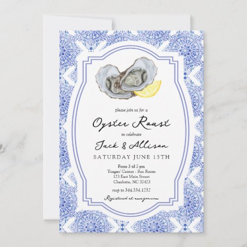 Oyster Roast Invitation Oyster Roast couple shower