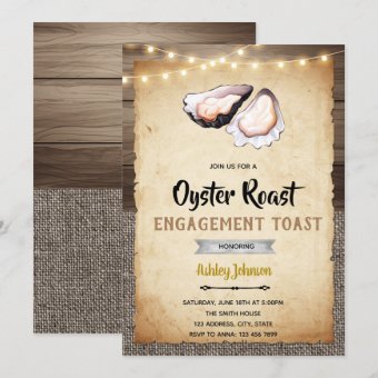 Oyster roast party invitation | Zazzle