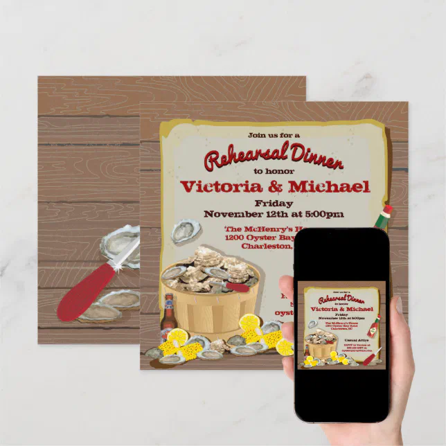 Oyster Roast Party Invitations | Zazzle