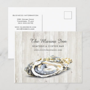 Oyster Roast Seafood Nautical Food Business Postcard